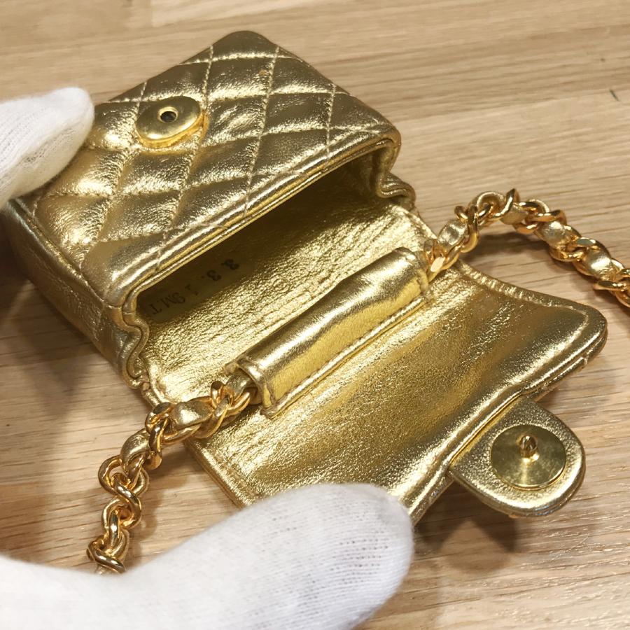 CHANEL 【新品同様】シャネル ミニミニ マトラッセ チェーン CHANEL 【新品同様】シャネル ミニミニ マトラッセ チェーン