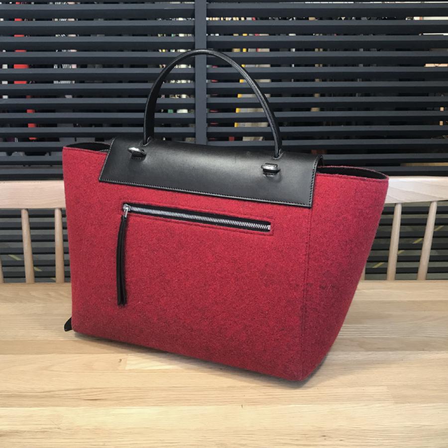 CELINE 【超美品】セリーヌ ベルトバッグ ミニ ウール レザー  