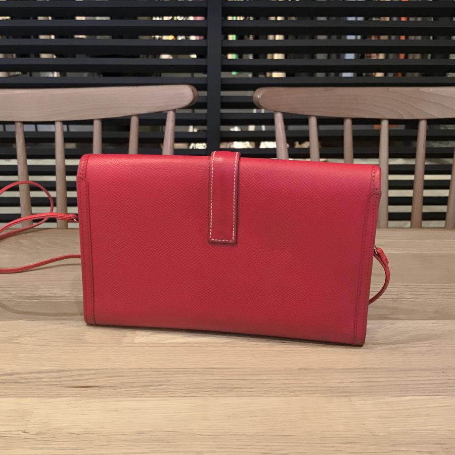 HERMES 【美品】エルメス ポシェット ジジェ ルージュヴィフ HERMES 【美品】エルメス ポシェット ジジェ ルージュヴィフ