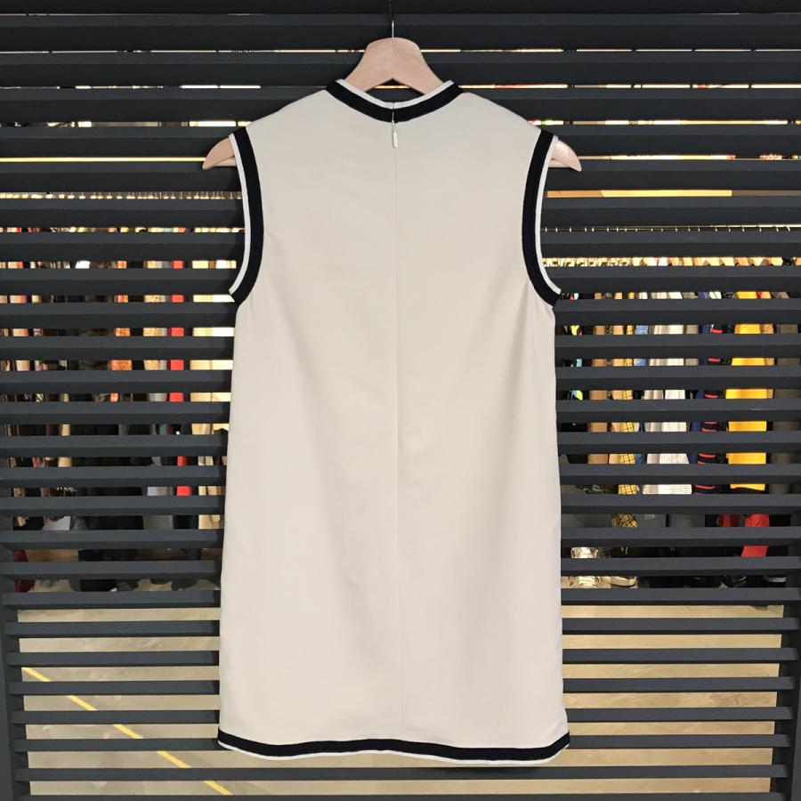 GUCCI 幾何学模様 ノースリーブチュニック XS GUCCI（グッチ） 【超美品】 チュニック トップス アイボリー ＃36 ＃S