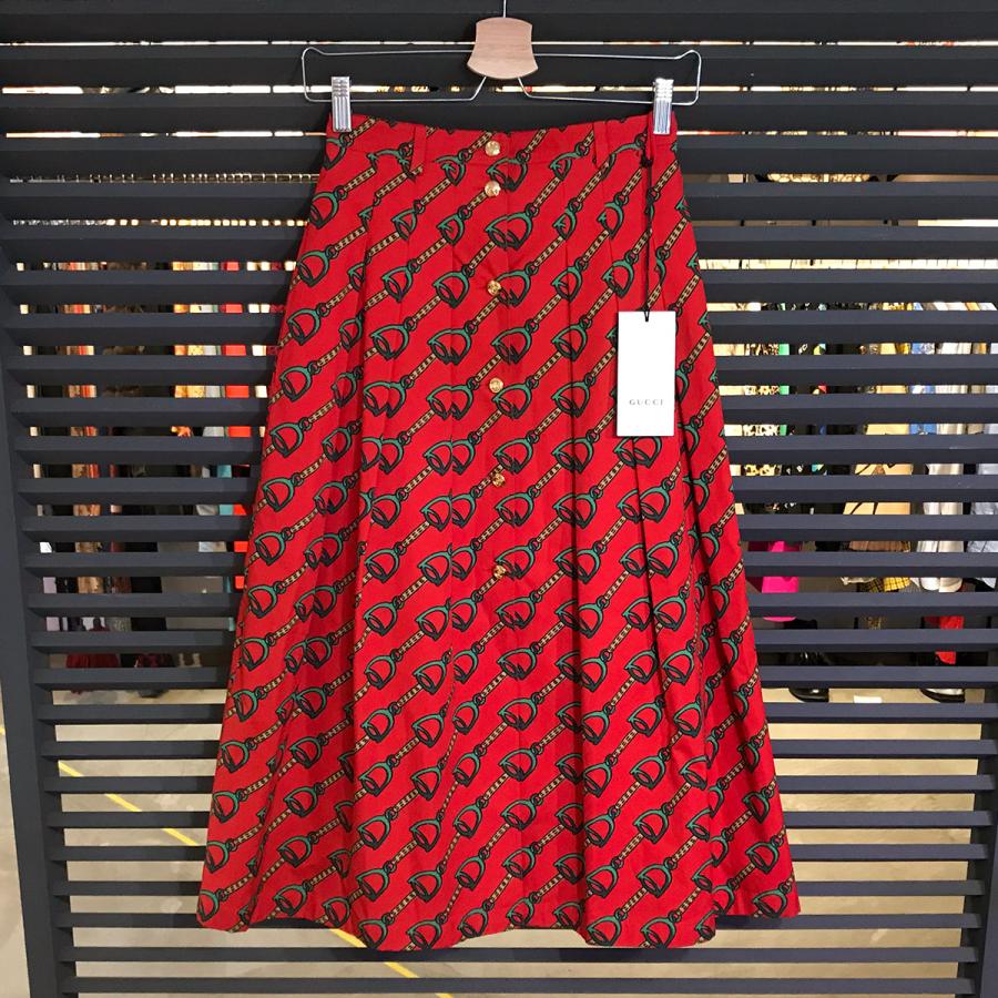 GUCCI（グッチ） 【新品同様】 2019SS #36 #XS ロングスカート フレア