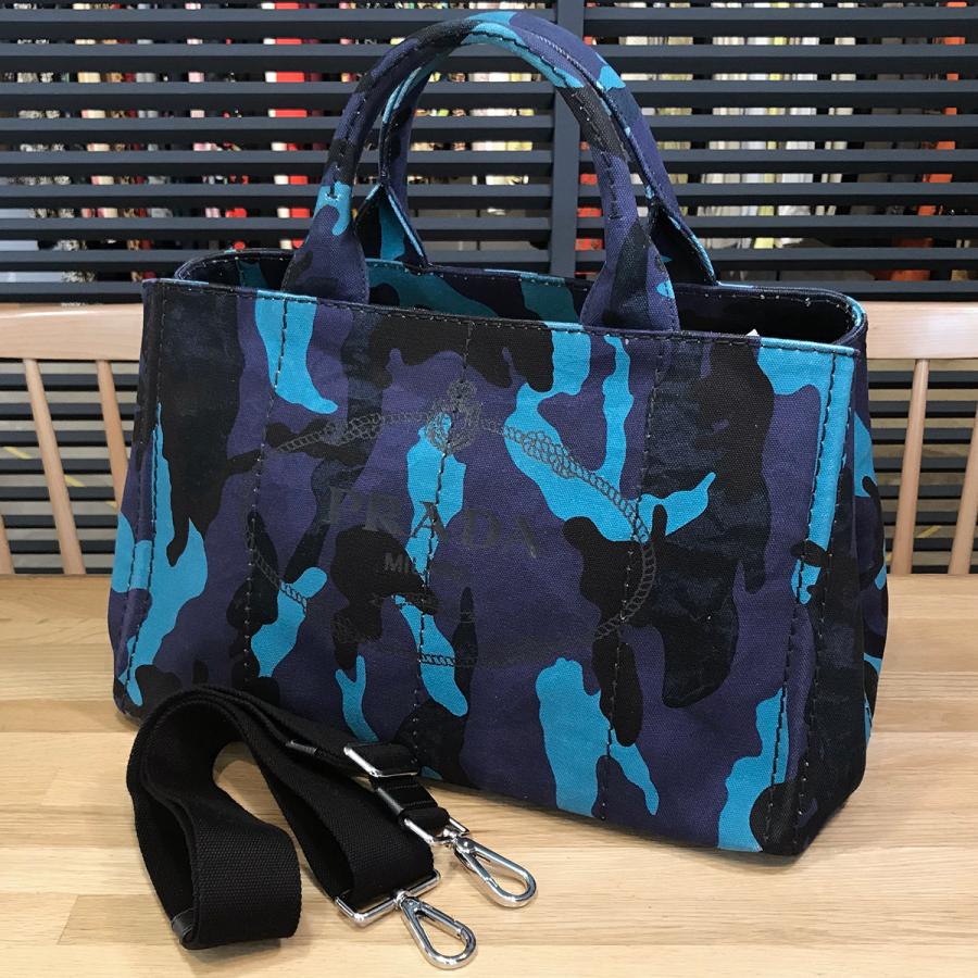 ☆数回使用☆ PRADA プラダ CANAPA カナパ 迷彩 カモフラージュ 