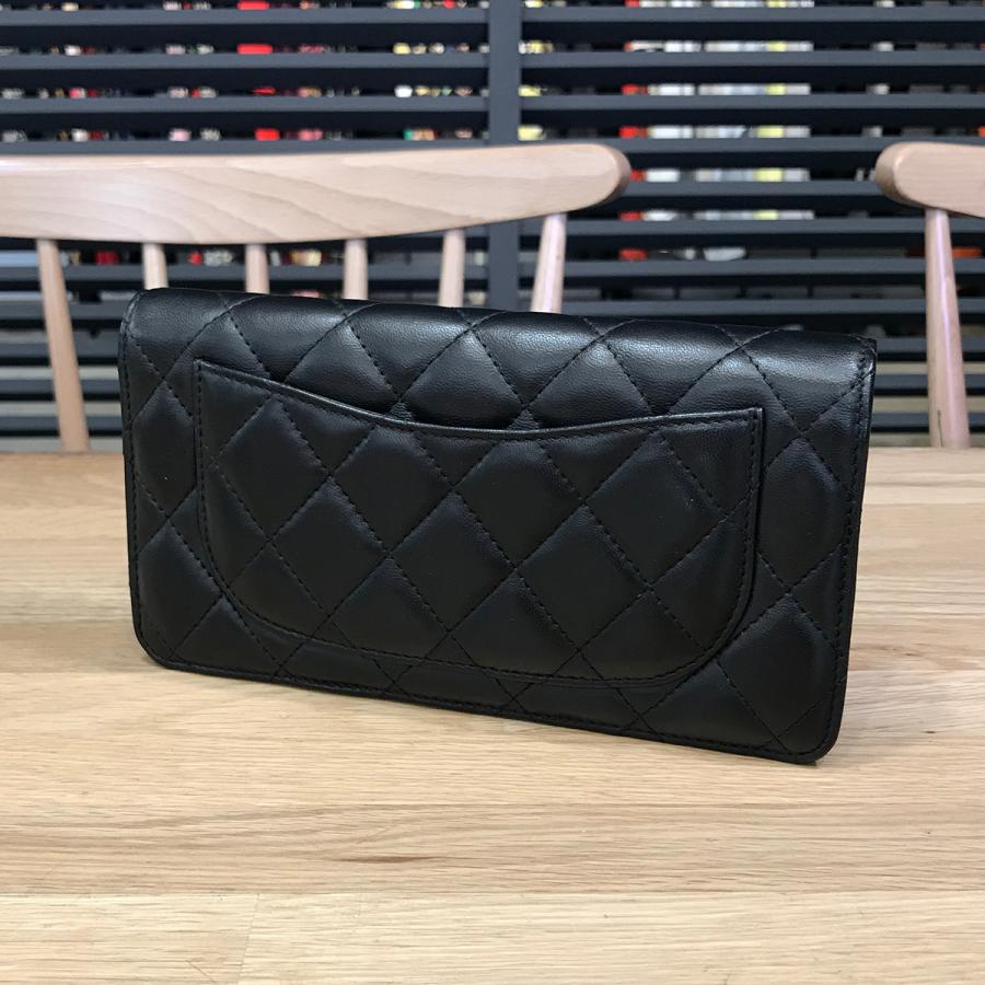 CHANEL マトラッセ タイムレス 長財布 ブラック CHANEL（シャネル） 【美品】 マトラッセ タイムレス クラシック