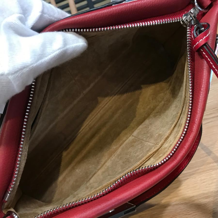LOEWE 【超美品】ロエベ ミッシー スモール 3WAYバッグ レッド カーフ 