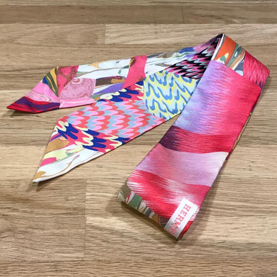 新品同様】 エルメス 入手困難 ツイリー マーブルシルク 京都マーブル  