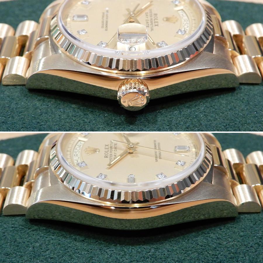 ROLEX　ロレックス デイデイト 18038A 10P K18YG 金無垢 ROLEX（ロレックス） 【新品同様】ロレックス デイデイト 18038A K18YG