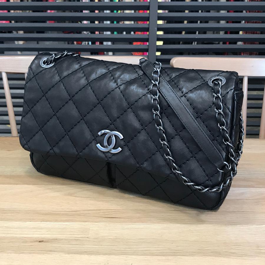 CHANEL 【超美品】シャネル マトラッセ ワイルドステッチ ダブル  