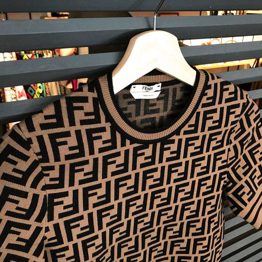 FENDI（フェンディ） 【超美品】フェンディ ズッカ柄 半袖ニット FF