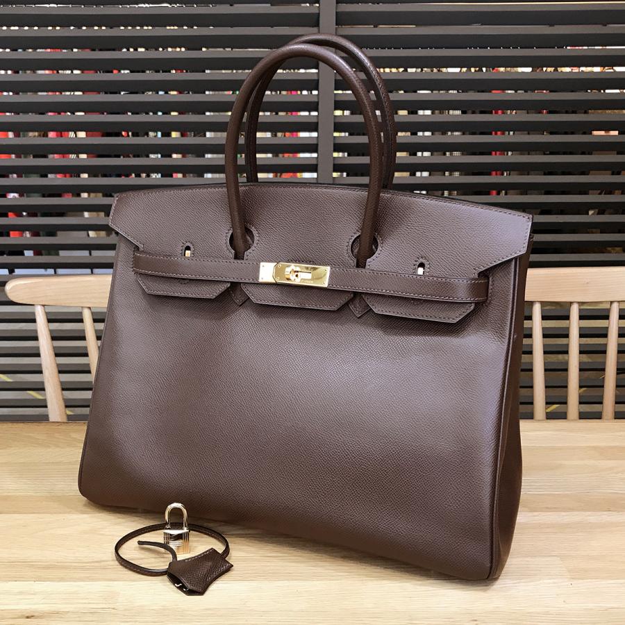 HERMES（エルメス） 【美品】エルメス バーキン35 エプソン エベンヌ