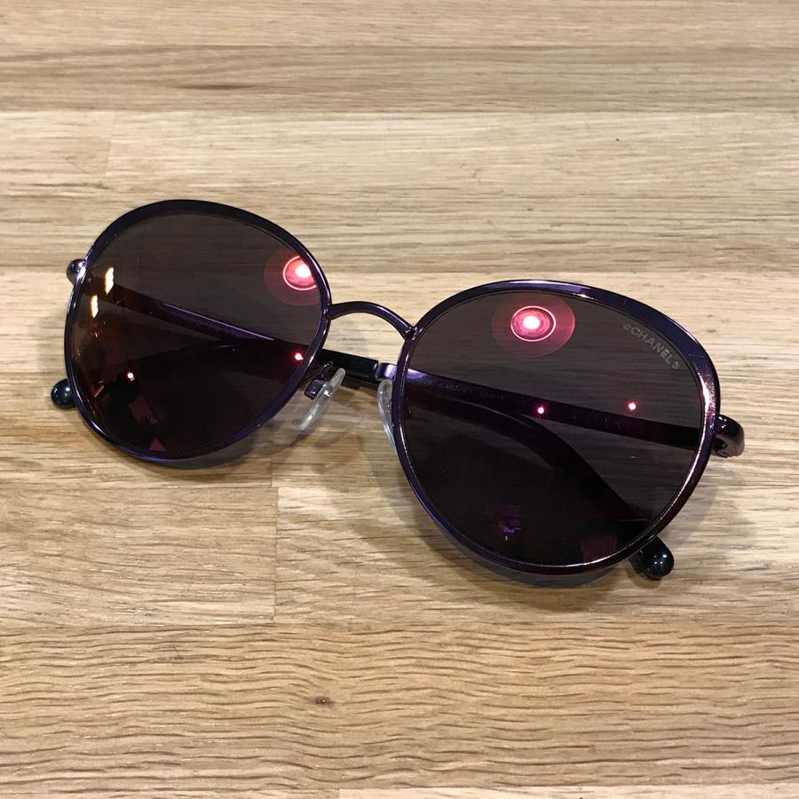 CHANEL（シャネル） 【新品同様】 ミラー サングラス パープル