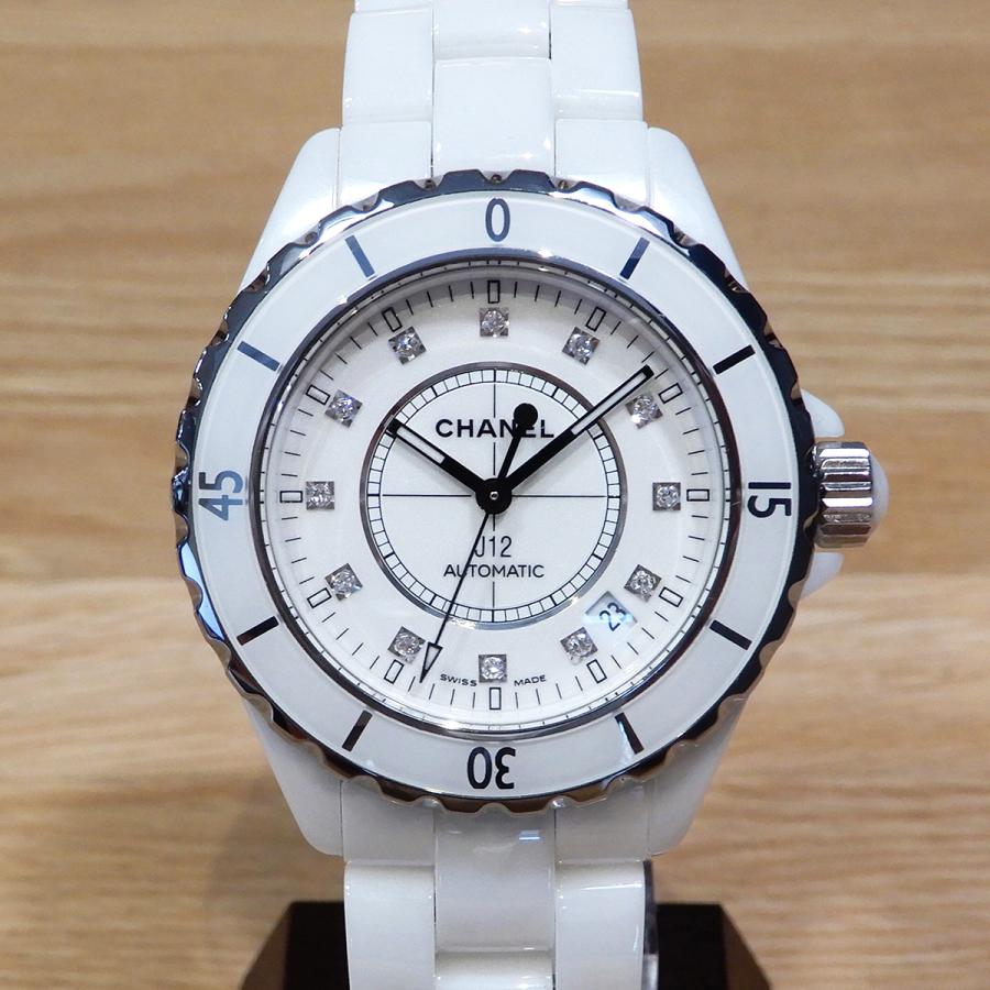 CHANEL（シャネル） 【超美品】シャネル J12 H1629 12Pダイヤ ホワイト