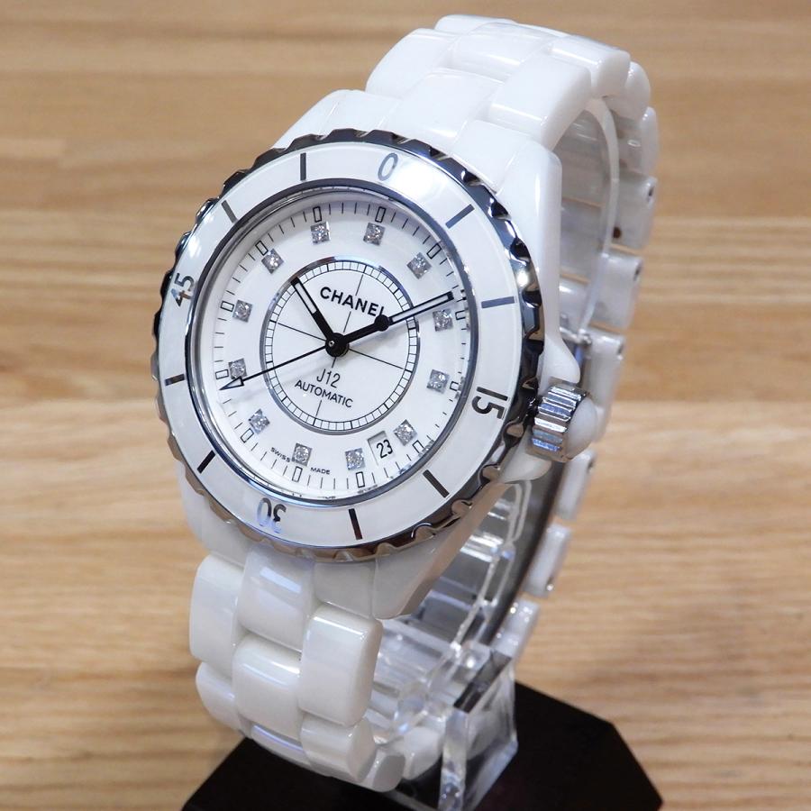 CHANEL（シャネル） 【超美品】シャネル J12 H1629 12Pダイヤ ホワイト