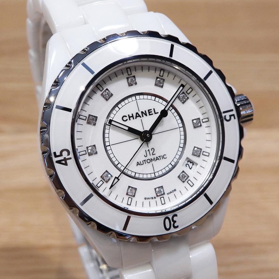 CHANEL（シャネル） 【超美品】シャネル J12 H1629 12Pダイヤ ホワイト