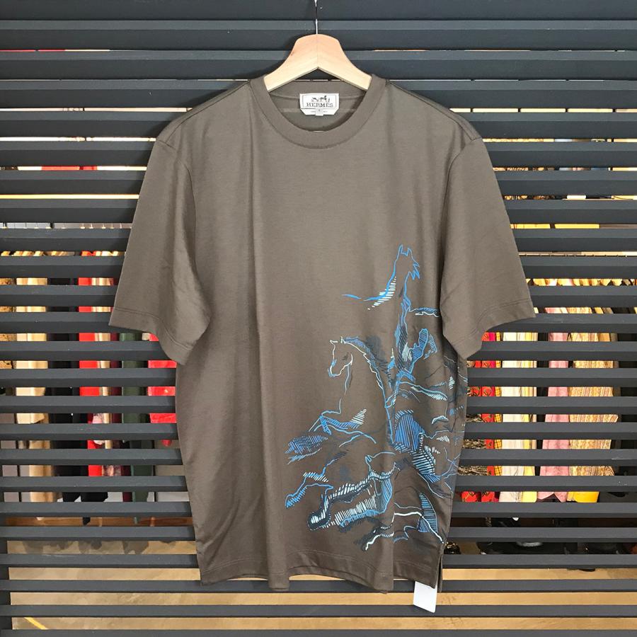 新品未使用】エルメス 半袖 プリント Tシャツ カヴァルカード