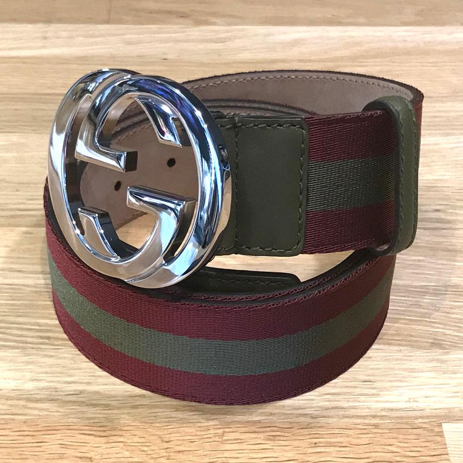GUCCI（グッチ） 【新品同様】グッチ インターロッキングG ベルト