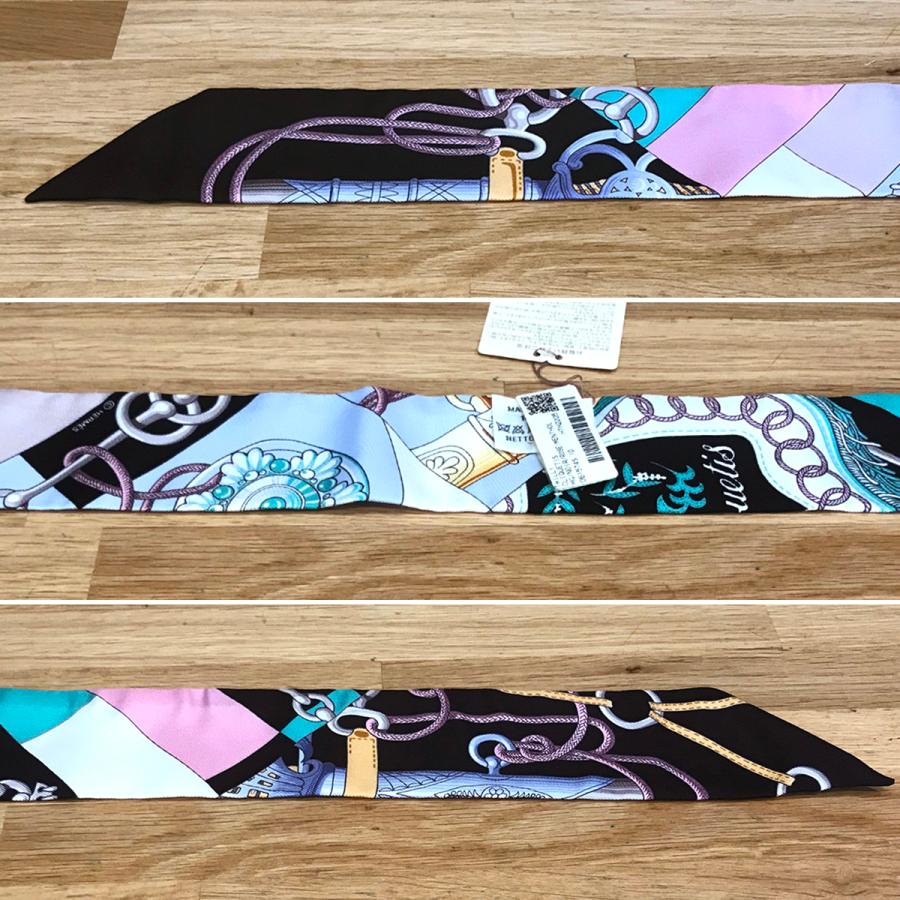 新品未使用】エルメス ツイリー クリケティス ノワール ローズ 