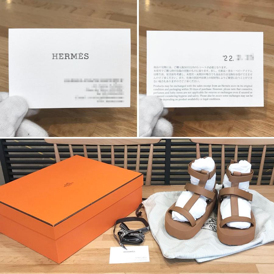 HERMES 【新品未使用】エルメス エニド サンダル ナチュラル HERMES 【新品未使用】エルメス エニド サンダル ナチュラル