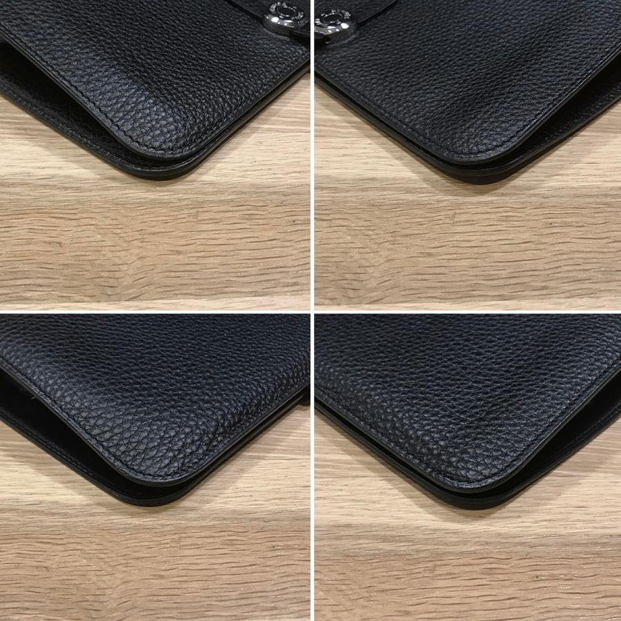 HERMES 【美品】エルメス ドゴンGM ドゴンデュオ トゴ ブラック HERMES 【美品】エルメス ドゴンGM ドゴンデュオ トゴ ブラック