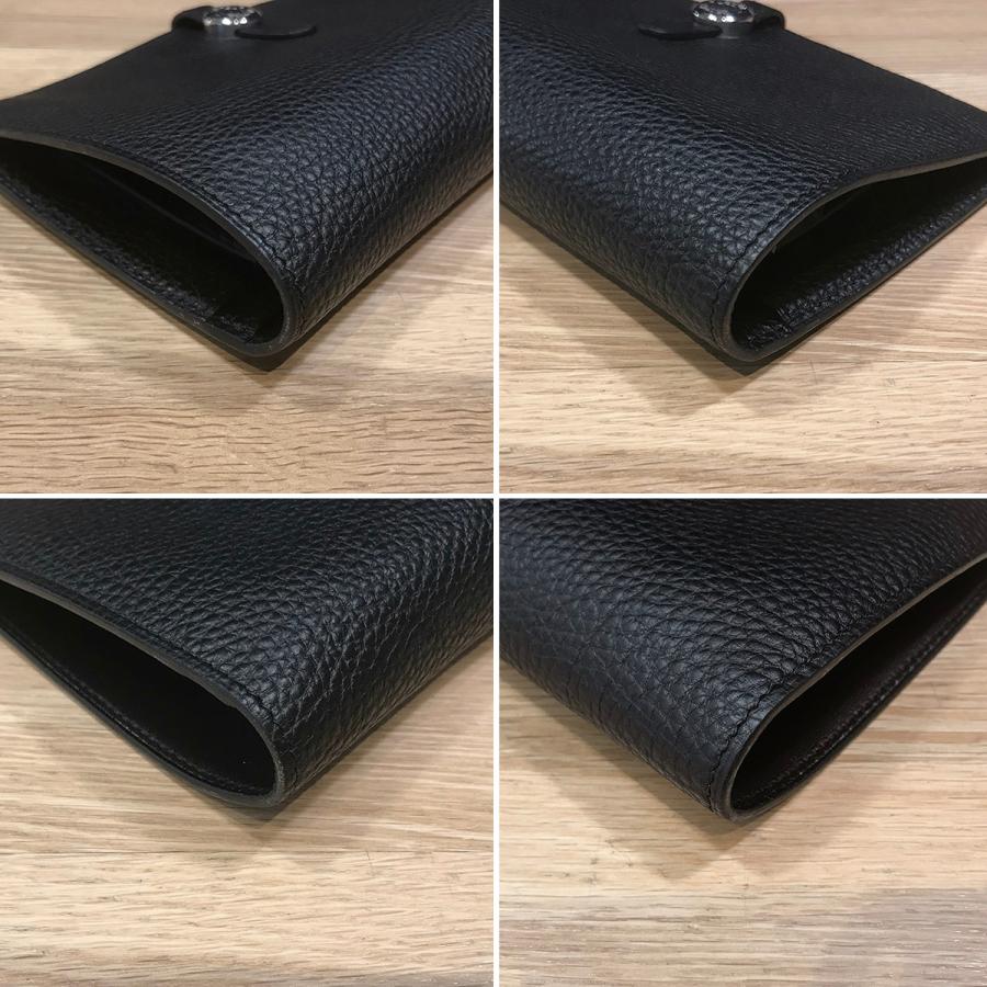HERMES 【美品】エルメス ドゴンGM ドゴンデュオ トゴ ブラック HERMES 【美品】エルメス ドゴンGM ドゴンデュオ トゴ ブラック