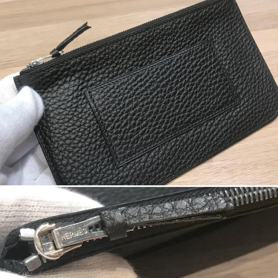 HERMES 【美品】エルメス ドゴンGM ドゴンデュオ トゴ ブラック HERMES 【美品】エルメス ドゴンGM ドゴンデュオ トゴ ブラック