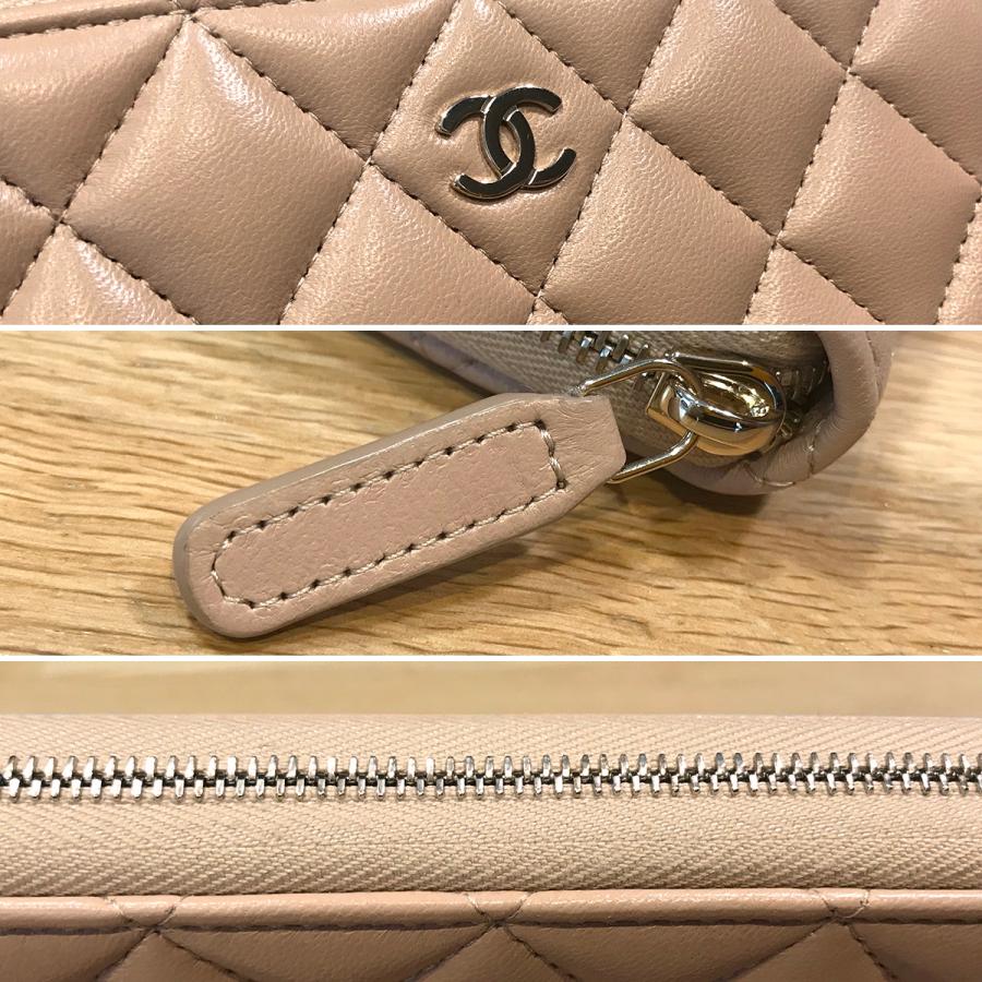 CHANEL 【新品同様】シャネル マトラッセ ラウンドファスナー長 CHANEL 【新品同様】シャネル マトラッセ ラウンドファスナー長
