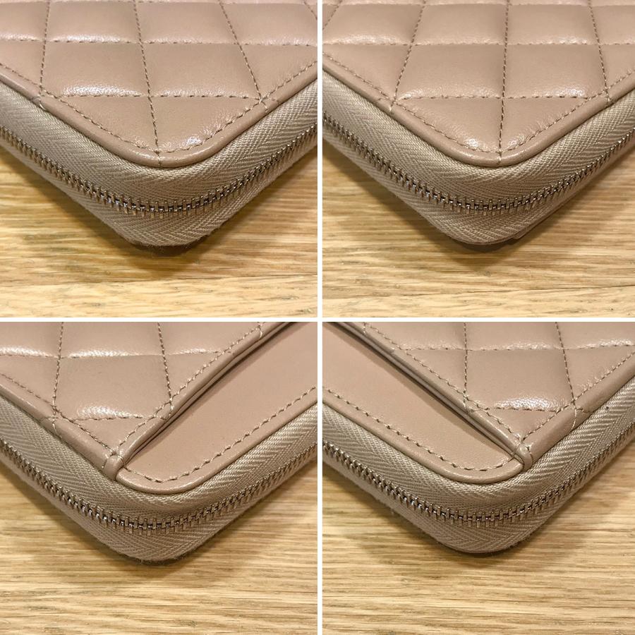 CHANEL 【新品同様】シャネル マトラッセ ラウンドファスナー長 CHANEL 【新品同様】シャネル マトラッセ ラウンドファスナー長