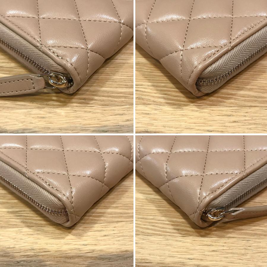 CHANEL 【新品同様】シャネル マトラッセ ラウンドファスナー長 CHANEL 【新品同様】シャネル マトラッセ ラウンドファスナー長