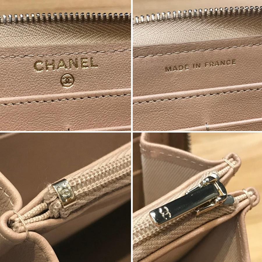 CHANEL 【新品同様】シャネル マトラッセ ラウンドファスナー長 CHANEL 【新品同様】シャネル マトラッセ ラウンドファスナー長