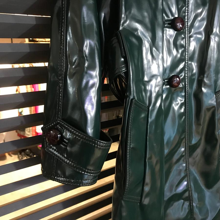 PRADA（プラダ） 【超美品】プラダ ベルト付き コート ダークグリーン