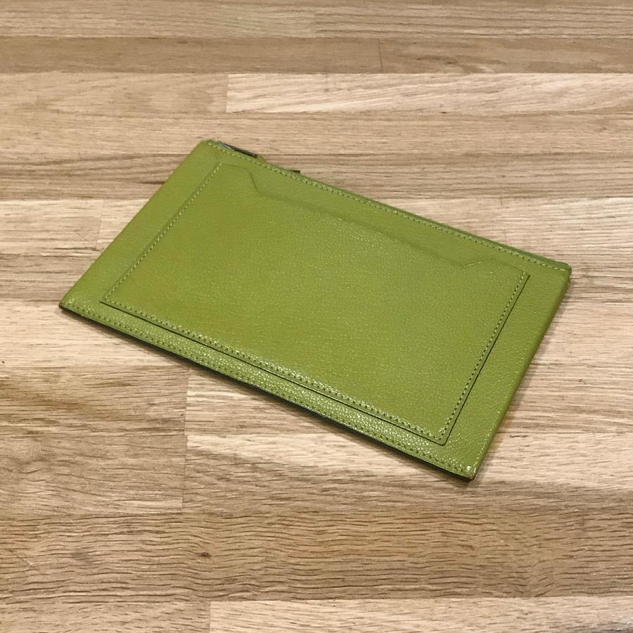 HERMES 【良品】エルメス クラリスGM シェーブル アニスグリーン HERMES 【良品】エルメス クラリスGM シェーブル アニスグリーン