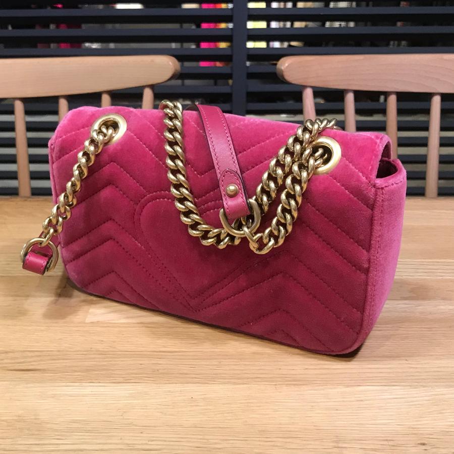 GUCCI 【超美品】グッチ GGマーモント キルティングミニバッグ GUCCI 【超美品】グッチ GGマーモント キルティングミニバッグ