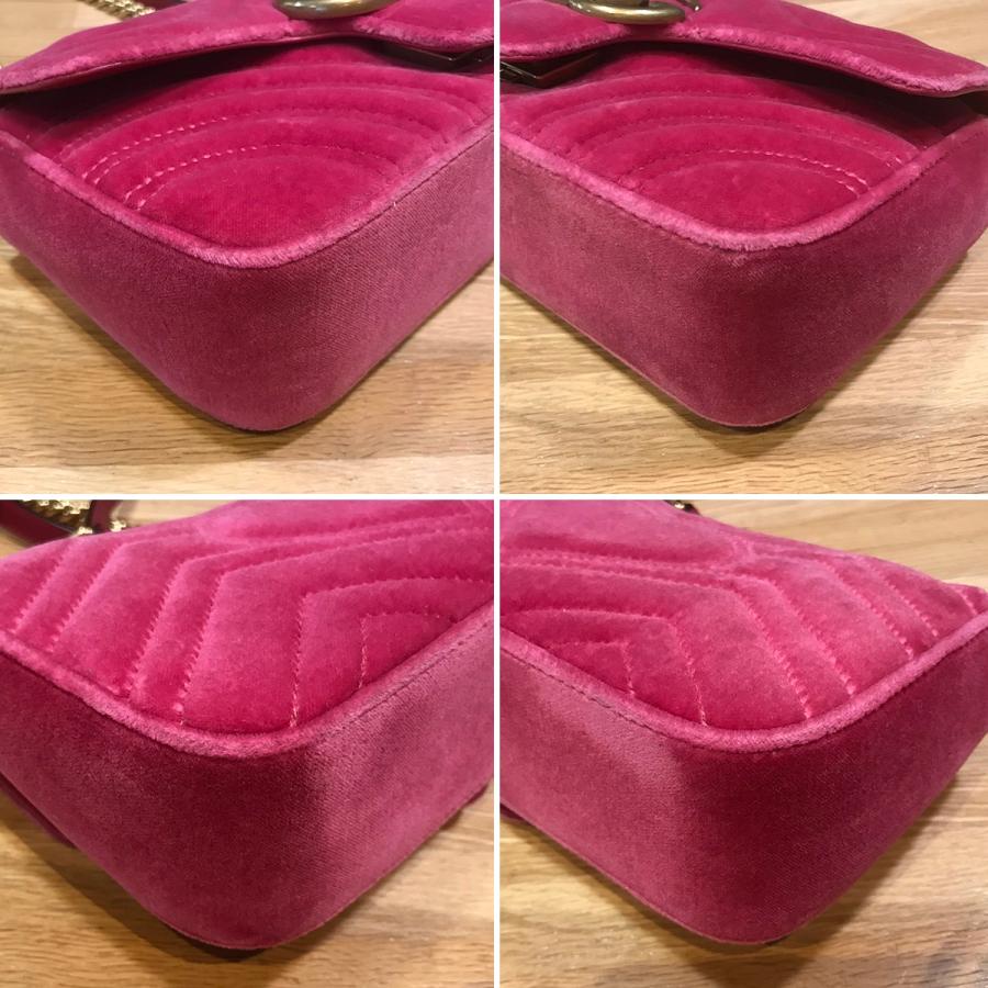 GUCCI 【超美品】グッチ GGマーモント キルティングミニバッグ GUCCI 【超美品】グッチ GGマーモント キルティングミニバッグ