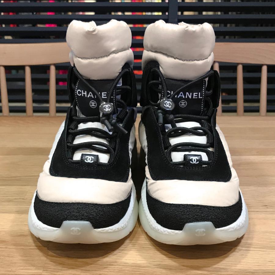 シャネル ココネージュ スノーブーツ 36 新品同様 シャネル ココネージュ スノーブーツ 36 新品同様