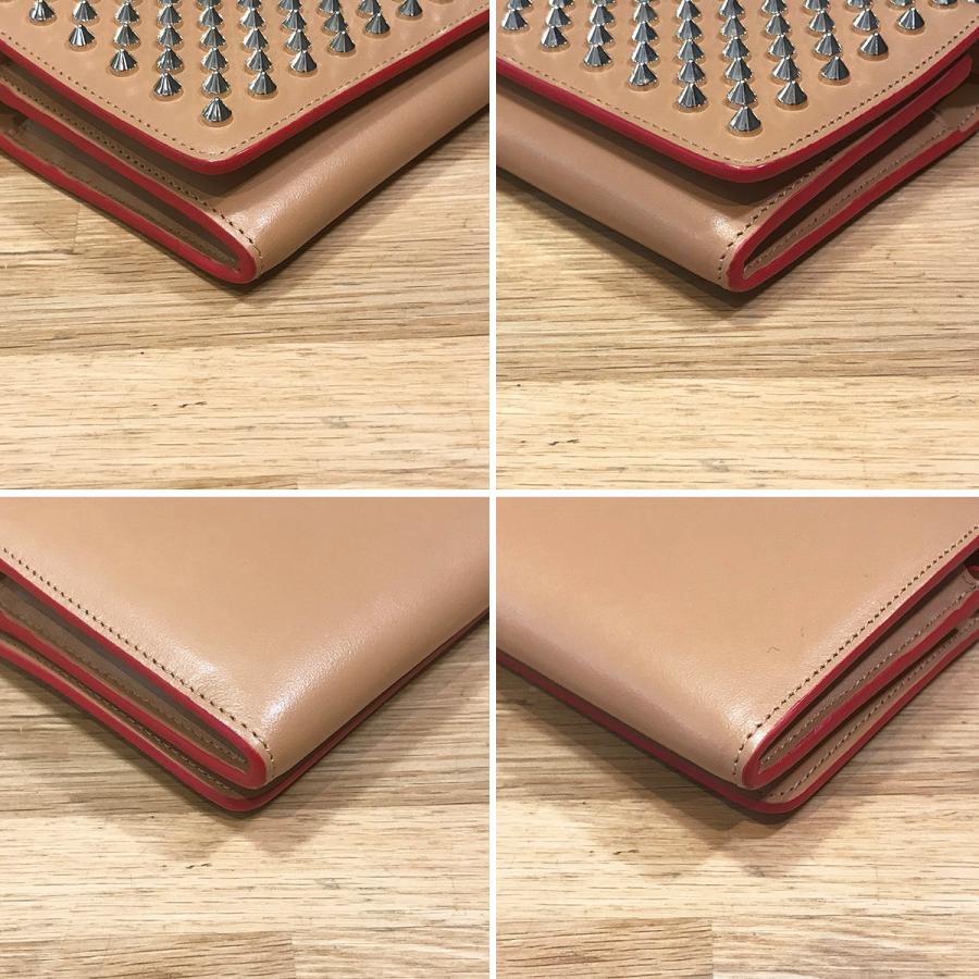 新品に近い　クリスチャン ルブタン マカロン スパイク スタッズ 長財布 Christian Louboutin（クリスチャンルブタン） 【新品同様