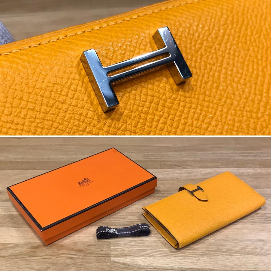 HERMES 【超美品】エルメス ベアンスフレ エプソン ムタード HERMES 【超美品】エルメス ベアンスフレ エプソン ムタード