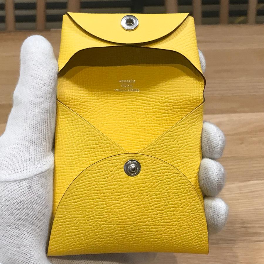 新品未使用】エルメス バスティア エプソン ジョーヌナプル U刻印  