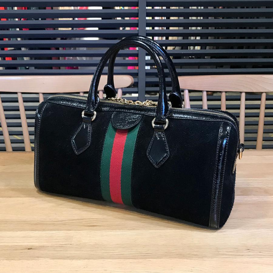GUCCI 【美品】グッチ オフィディア スウェード ブラック 524532 GUCCI 【美品】グッチ オフィディア スウェード ブラック 524532