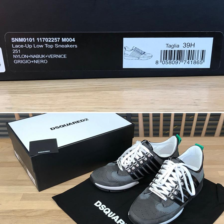 DSQUARED2 【超美品】ディースクエアード レースアップ ロートップ 
