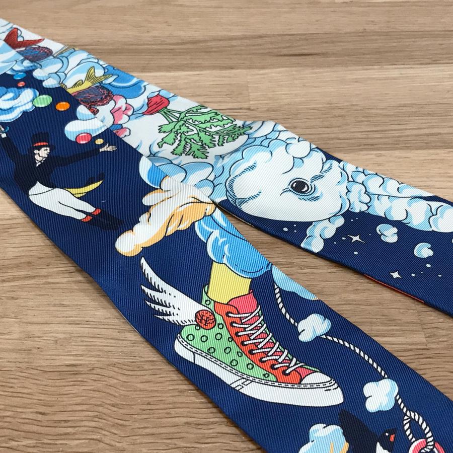 HERMES（エルメス） 【新品未使用】エルメス ツイリー 私の雲 マリーン