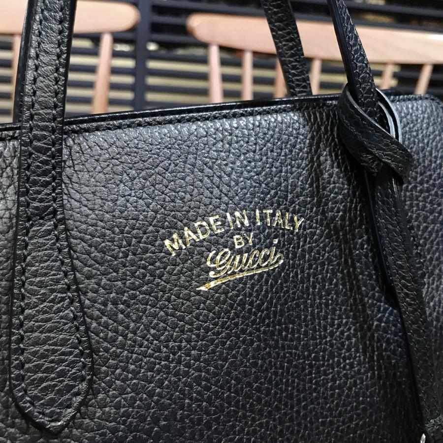 GUCCI 【超美品】グッチ スウィングミニ レザー ブラック 368827 GUCCI 【超美品】グッチ スウィングミニ レザー ブラック 368827