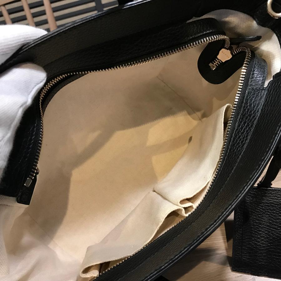 GUCCI 【超美品】グッチ スウィングミニ レザー ブラック 368827 GUCCI 【超美品】グッチ スウィングミニ レザー ブラック 368827