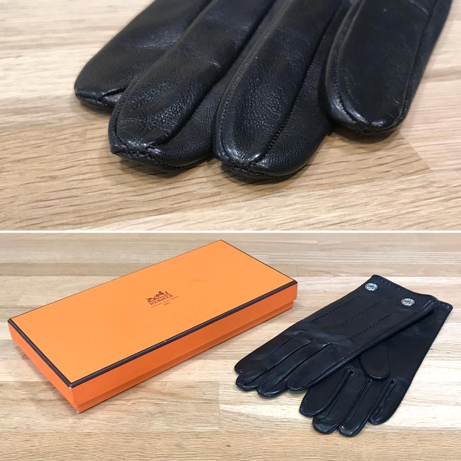 HERMES 【超美品】エルメス セリエ レザーグローブ 手袋 HERMES 【超美品】エルメス セリエ レザーグローブ 手袋