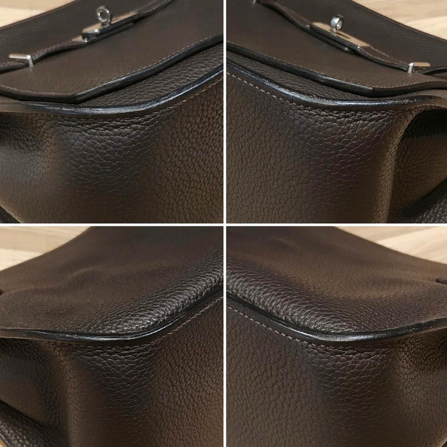 ★最終価格★SALE【5fd5376-b】エルメス ショルダーバッグ ジプシエール28 トリヨンクレマンス エベンヌ シルバー金具 □N刻印【中古】レディース HERMES（エルメス） ジプシエール 34 トリヨンクレマンス エトゥープ