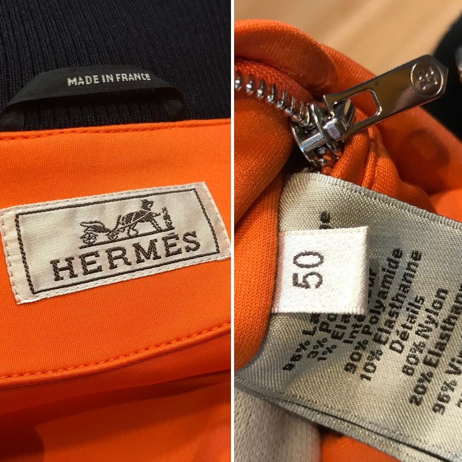 HERMES 【超美品】エルメス チェック柄 ブルゾン フライト HERMES 【超美品】エルメス チェック柄 ブルゾン フライト