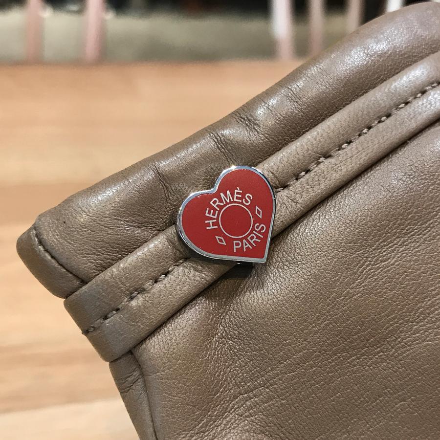 HERMES エルメス 手袋 ドリームラブ ネイビー ラムスキン レディース ハート 新品未使用展示品【本物保証】 HERMES（エルメス） 【新品同様】エルメス グローブ 手袋 ドリームラブ