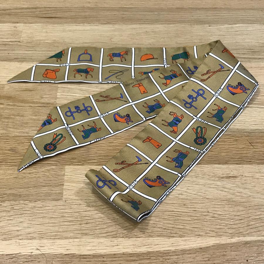 エルメスツイリー正規品 HERMES 【新品同様】 エルメス ツイリー 馬着 モルドレ ブラン ブルー