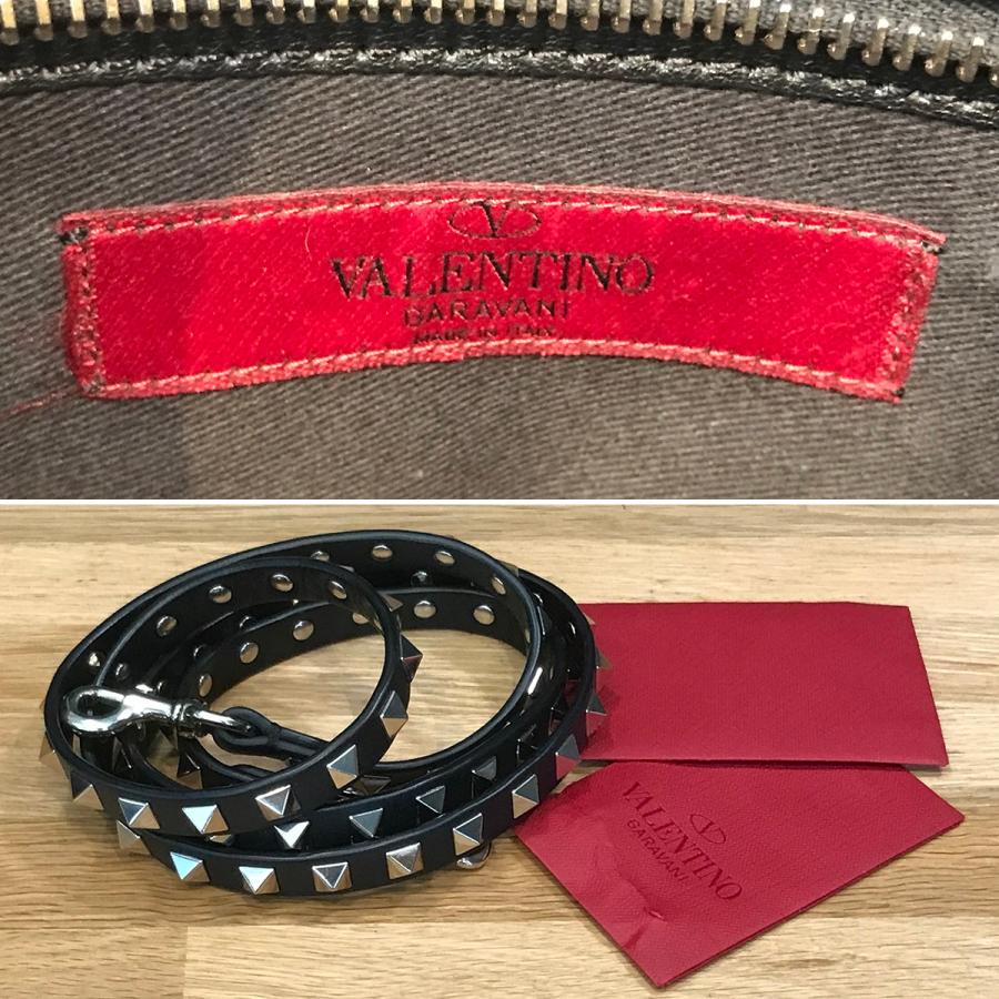 ヴァレンティノガラヴァーニ ロックスタッズ レザー 2WAYハンドバッグ VALENTINO GARAVANI（ヴァレンティノ ガラヴァーニ） 【美品