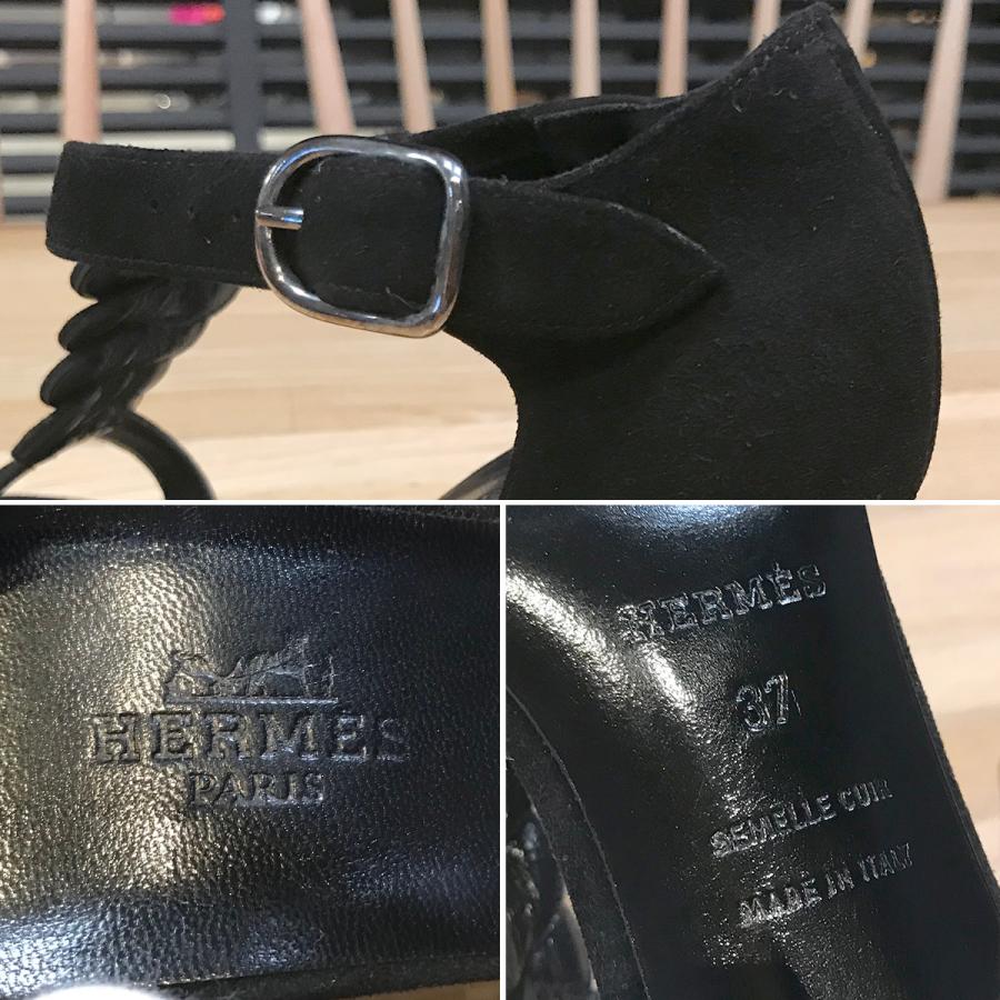 HERMES（エルメス） 【新品同様】エルメス トルサード ヒールサンダル