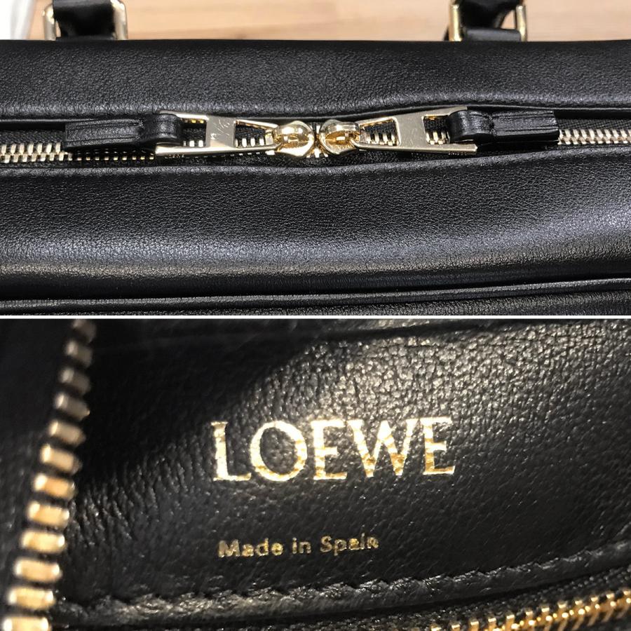 LOEWE 【新品同様】ロエベ アマソナ23 カーフ ブラック ゴールド LOEWE 【新品同様】ロエベ アマソナ23 カーフ ブラック ゴールド