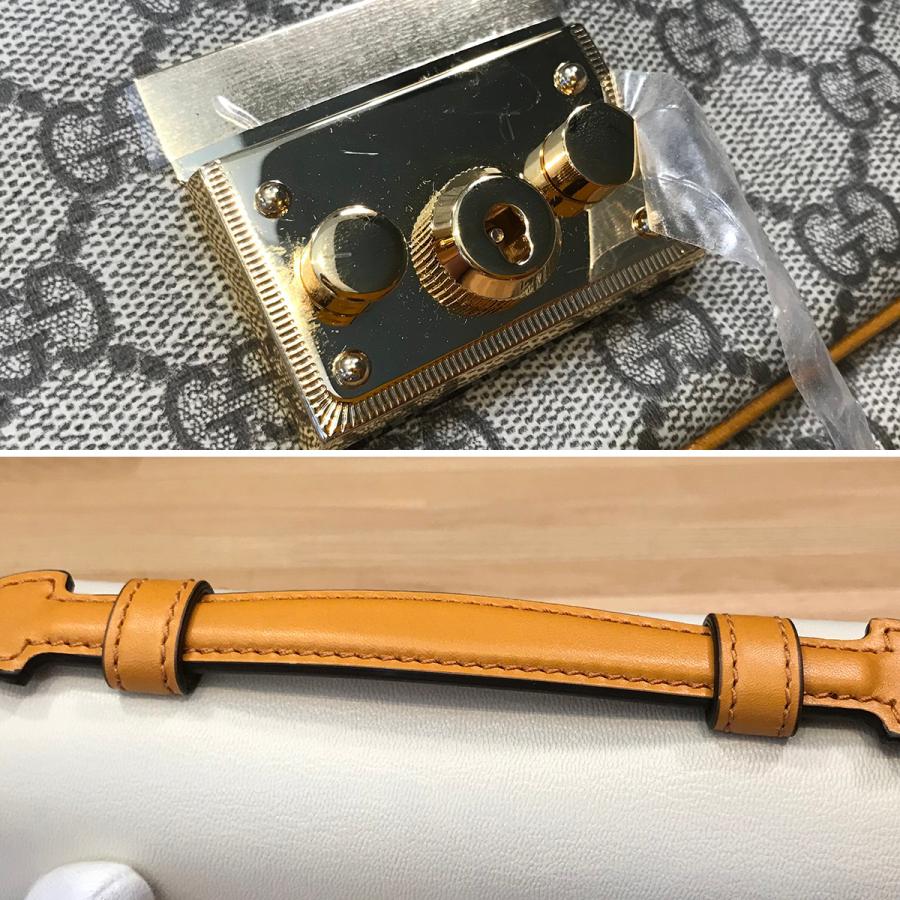 GUCCI（グッチ） 【新品同様】グッチ GGスプリーム パドロック ミニ